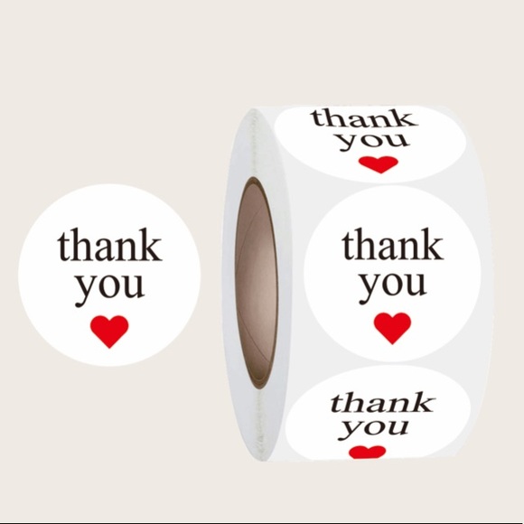 Accessories - 500 thank you stickers